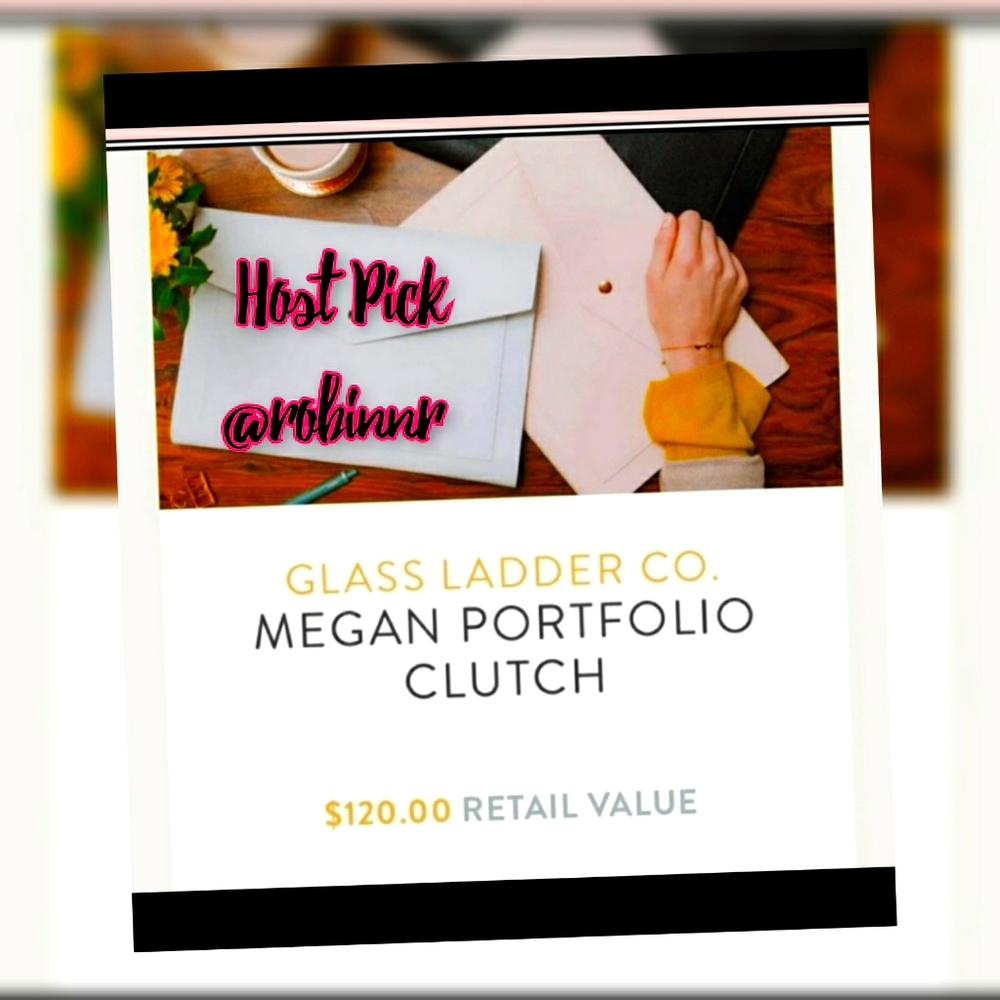 HOST PICK🤩 PINK GLASS LADDER & CO CLUTCH